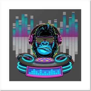 Monkey DJ Posters and Art